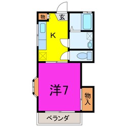 第2さつき荘の物件間取画像